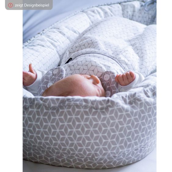 Alvi Schlummer-Nestchen Organic Cotton - Drifting Leaves