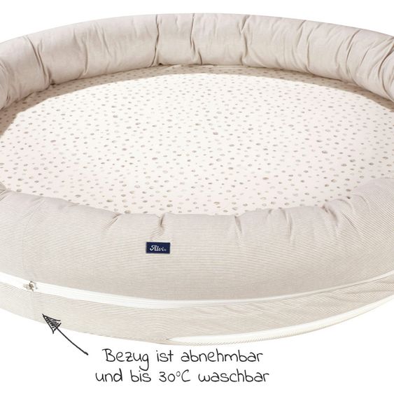 Alvi Schlummer-Nestchen XL - Aqua Dot
