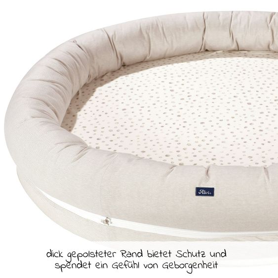 Alvi Schlummer-Nestchen XL - Aqua Dot