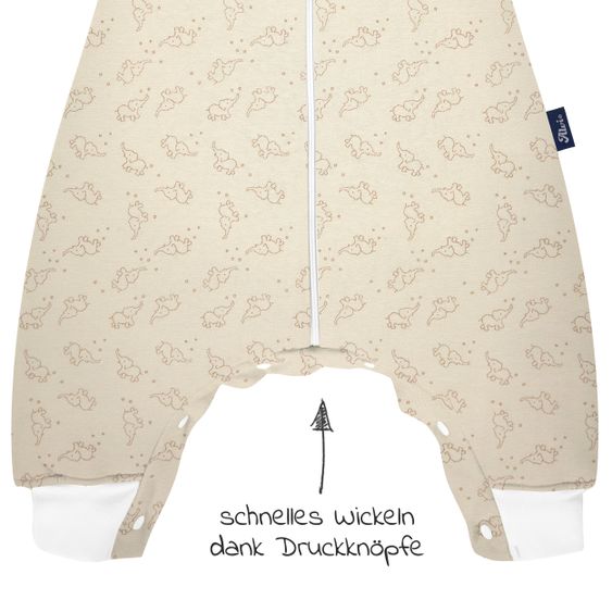 Alvi Sleep-Overall aus Bio-Baumwolle - Starfant - Gr. 70 cm