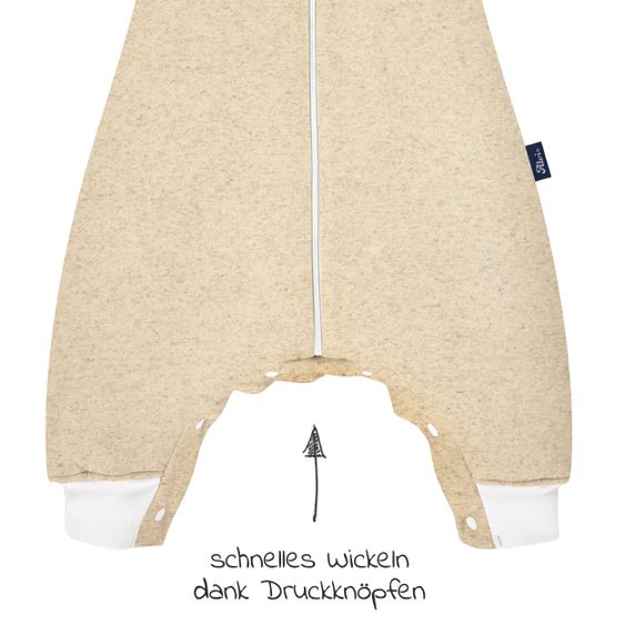 Alvi Sleep Overall Light - Special Fabric - Hemp Nature - Gr. 70 cm