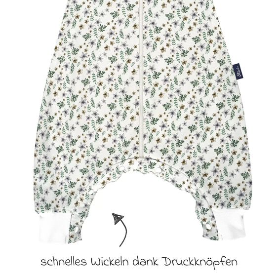 Alvi Sleep-Overall - Organic Cotton - Petit Fleurs - Gr. 110 cm