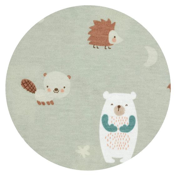 Alvi Sommer-Kugelschlafsack Molton Light - Baby Forest - Gr. 90 cm