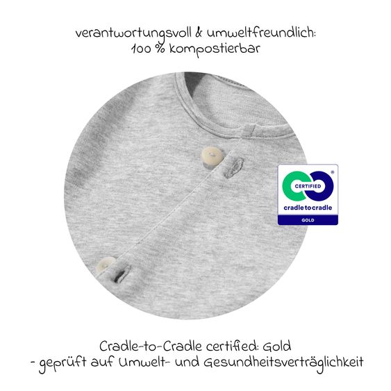 Alvi Sommer-Schlafsack C2C-Mäxchen - Grau Melange - Gr. 70 cm