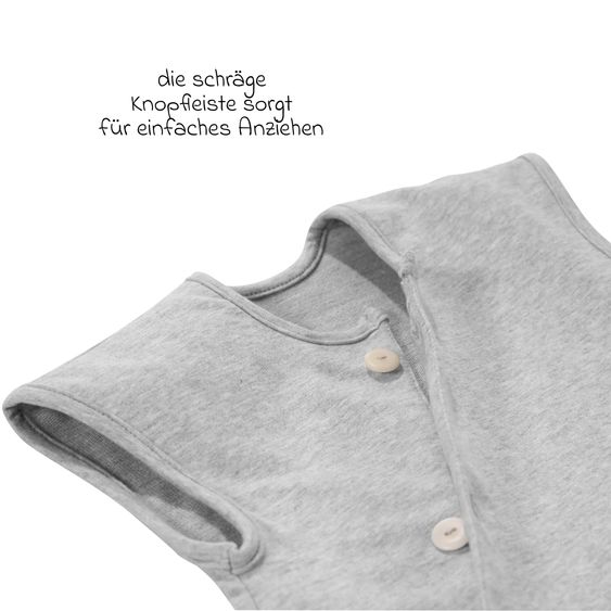 Alvi Sommer-Schlafsack C2C-Mäxchen - Grau Melange - Gr. 70 cm