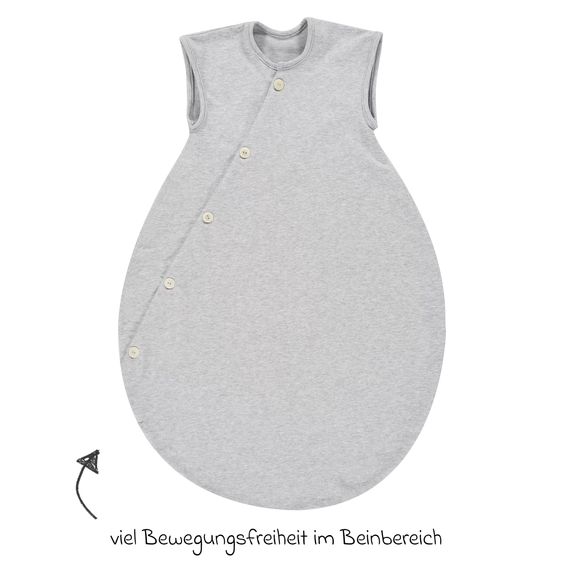 Alvi Sommer-Schlafsack C2C-Mäxchen - Grau Melange - Gr. 70 cm