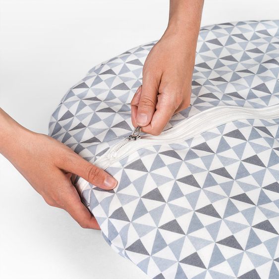 Alvi Sommer Schlafsack Mäxchen Light - Triangel Silbergrau - Gr. 70 cm