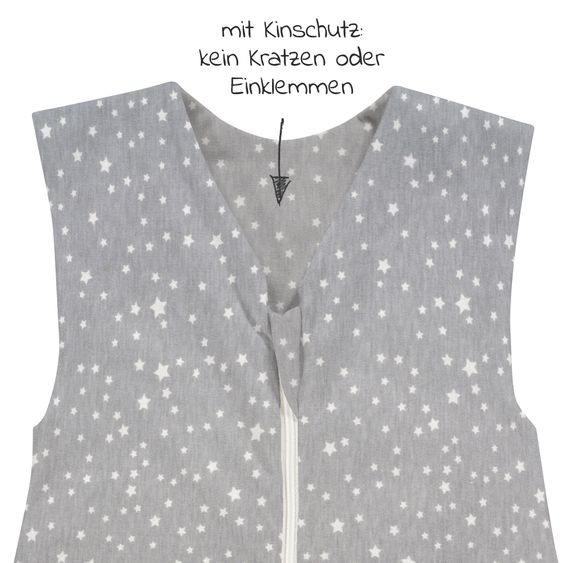 Alvi Summer sleeping bag with feet / Sleep-Overall Light / Jumper + FREE scarf - starry sky - size 100 cm