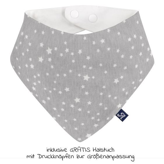 Alvi Summer sleeping bag with feet / Sleep-Overall Light / Jumper + FREE scarf - starry sky - size 100 cm