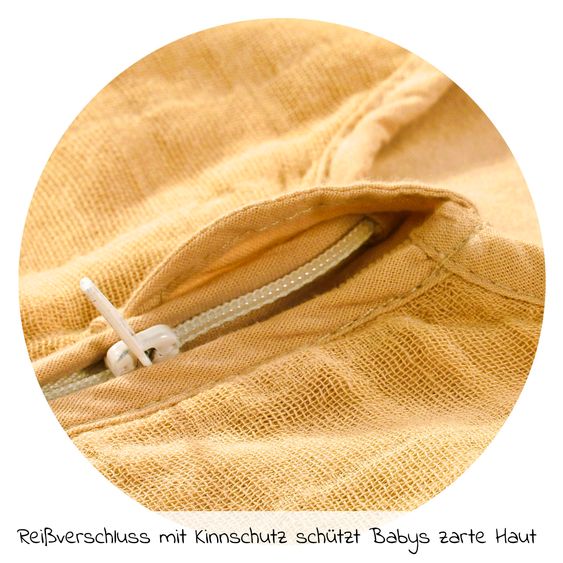 Alvi Sommer-Schlafsack Mull - Cornsilk - Gr. 90
