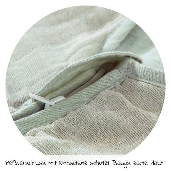 Alvi Sommer-Schlafsack Mull - Grün - Gr. 90