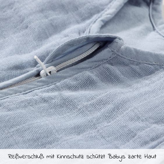 Alvi Sommer-Schlafsack Mull - Light Blue - Gr. 60 cm