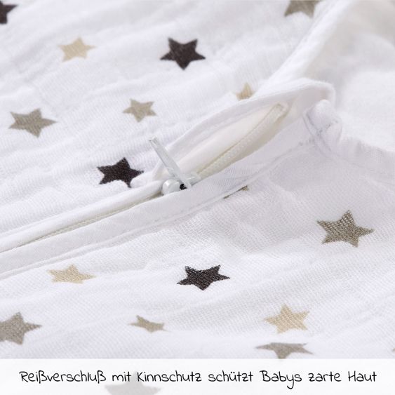 Alvi Sommer-Schlafsack Mull - Stars - Gr. 70 cm