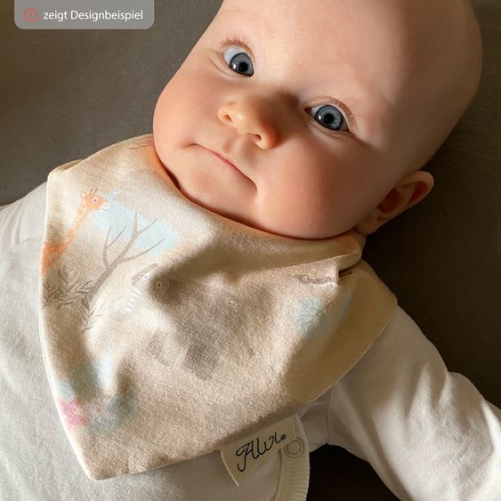 Alvi Sommer-Schlafsack Sommertraum Light Mull - GRATIS Halstuch / Bandana-Lätzchen - Sand-Beige - Gr. 80 cm