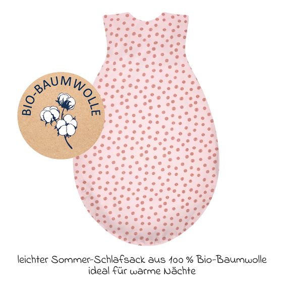 Alvi Sommer-Schlafsack Sommertraum - Organic Cotton - Curly Dots - Gr. 110 cm