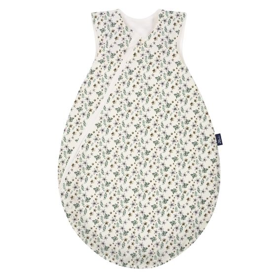 Alvi Sommer-Schlafsack Sommertraum - Organic Cotton - Petit Fleurs - Grün/Weiß - Gr. 110 cm