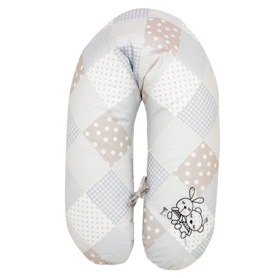 Alvi Stillkissen 190 cm - Rabbit - Sandgrau