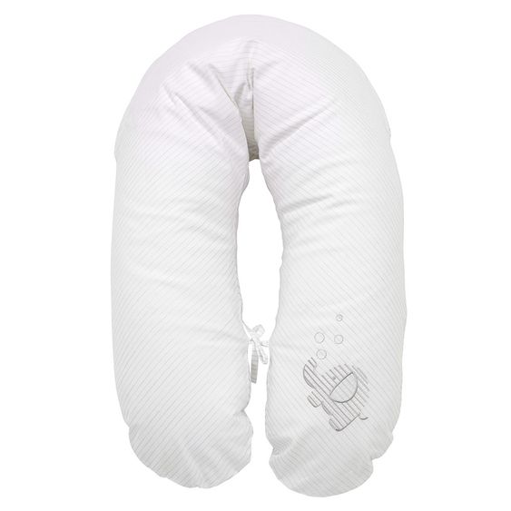 Alvi Stillkissen 190 cm - Streifenfant - Grau