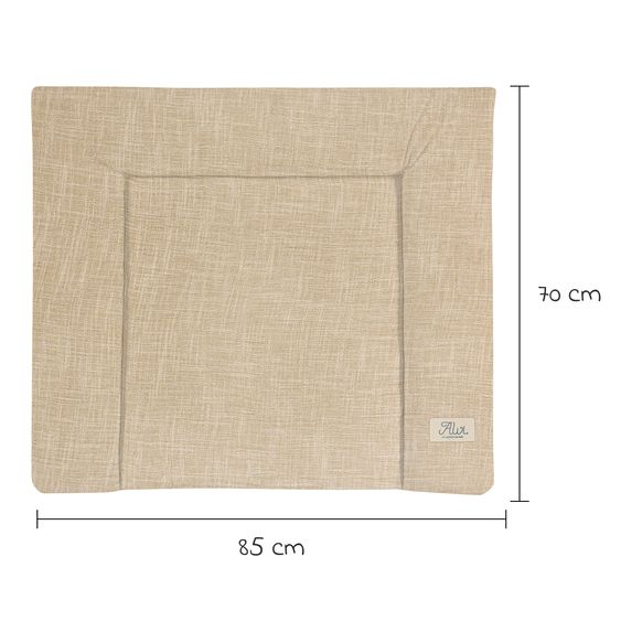 Alvi Stoff-Wickelauflage 70 x 85 cm - Slub Muslin