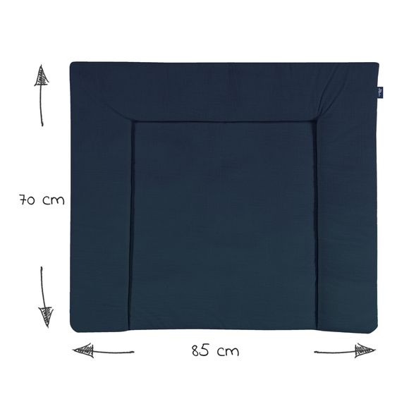 Alvi Stoff-Wickelauflage Mull 70 x 85 cm - Poseidon