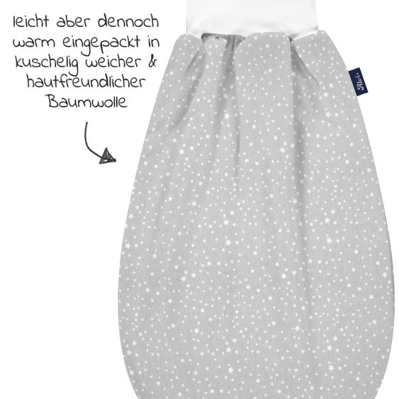 Alvi Strampelsack Schlupf-Mäxchen Jersey Light - Sternenhimmel