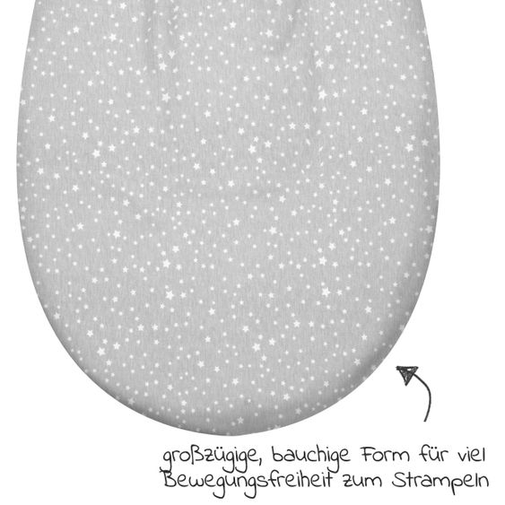 Alvi Strampelsack Schlupf-Mäxchen Jersey Thermo - Sternenhimmel