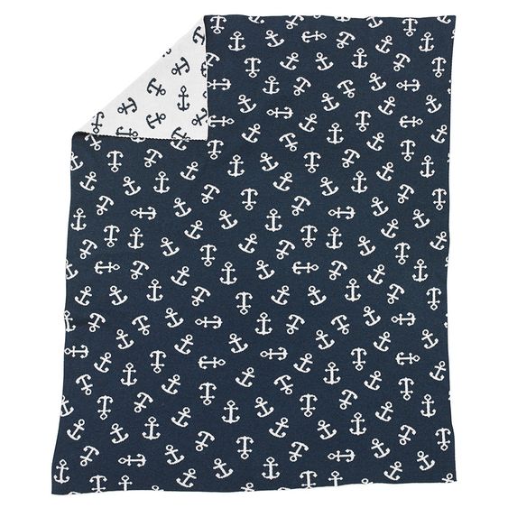 Alvi Strickdecke 75 x 100 cm - Anker - Marine