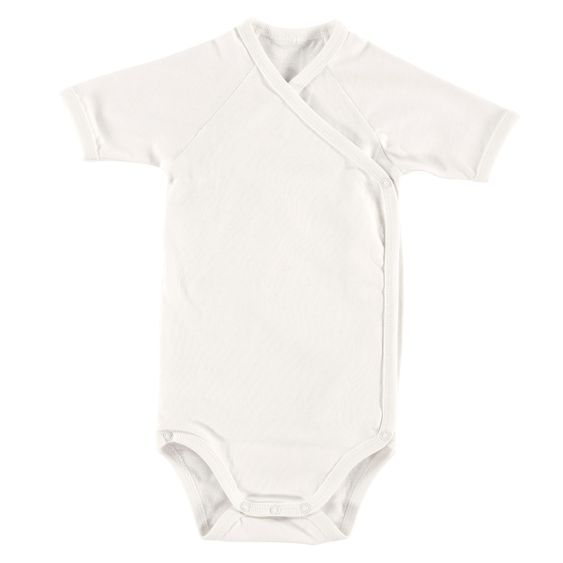 Alvi Wickelbody 2er Pack Kurzarm Organic Cotton - Grau + Weiß - Gr. 50