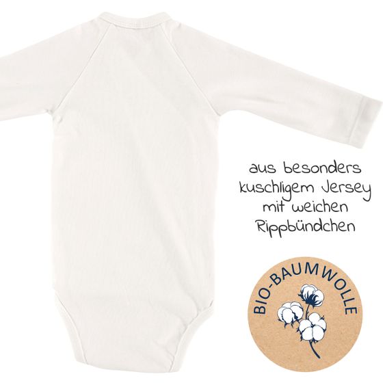 Alvi Wickelbody 2er Pack Langarm Organic Cotton - Mint + Weiß - Gr. 50