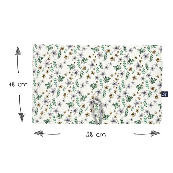 Alvi Windeltasche aus Bio-Baumwolle 28 x 18 cm - Petit Fleurs