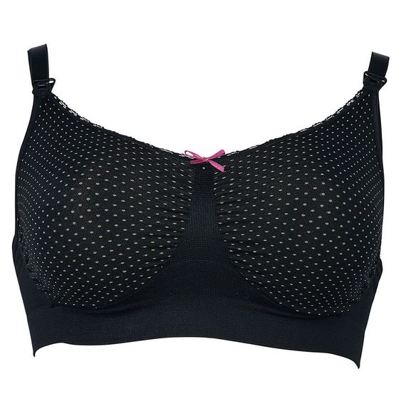 Anita Still-BH Seamless - Punkte Schwarz - Gr. M