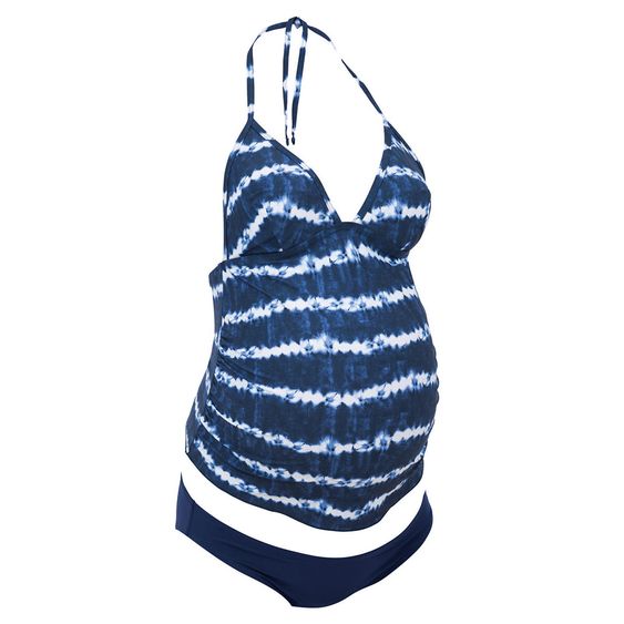 Anita Tankini Kamaka - Batik Blue White - Size 40 C