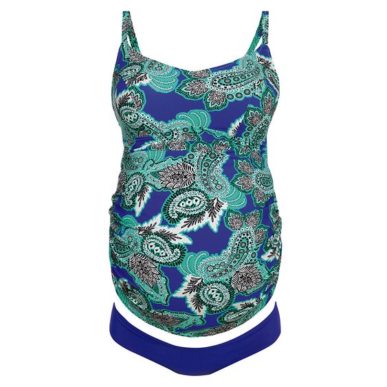 Anita Tankini Lelepa - Weiß Blau Grün - Gr. 40C
