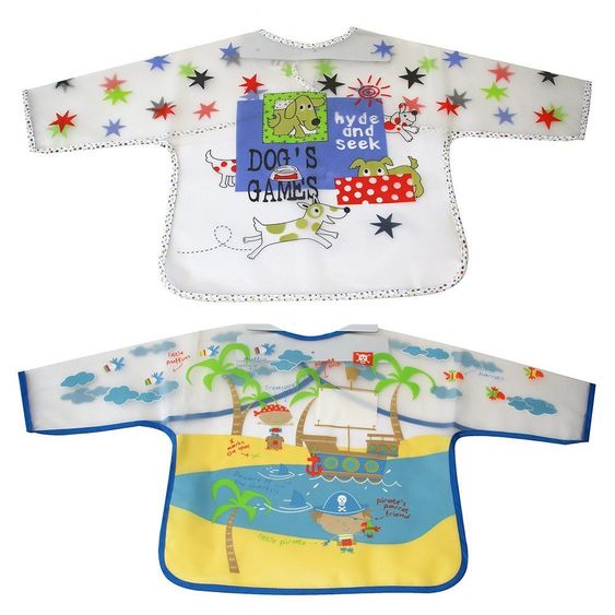 Asmi Sleeve bib XL pack of 2 foil - Dogs & Pirates