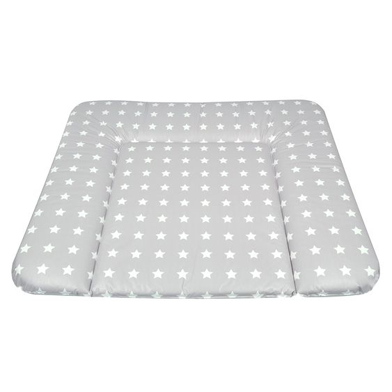 Asmi Wickelauflage Soft Folie - Sterne - Grau-Weiß