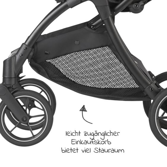 Avova Buggy & Sportwagen City Ranger mit Auto-Folding Mechanismus bis 22 kg belastbar & Regen- & Insektenschutz - Dolphin Grey