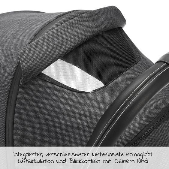 Avova Buggy & Sportwagen City Ranger mit Auto-Folding Mechanismus bis 22 kg belastbar & Regen- & Insektenschutz - Dolphin Grey