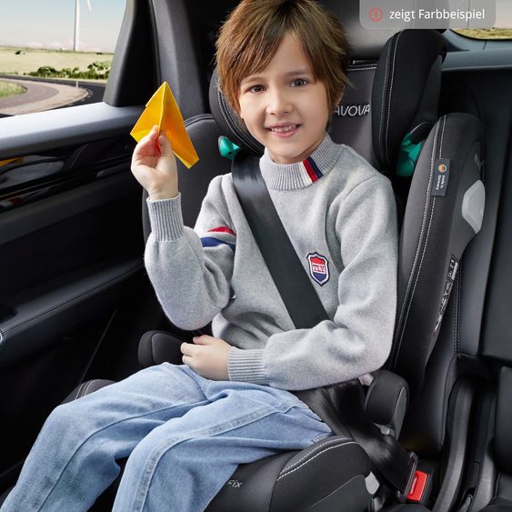 Avova Sora-Fix i-Size seggiolino auto da 3,5 anni a 12 anni (100 cm - 150 cm) con Isofix solo 5,5 kg - Giallo Spiaggia