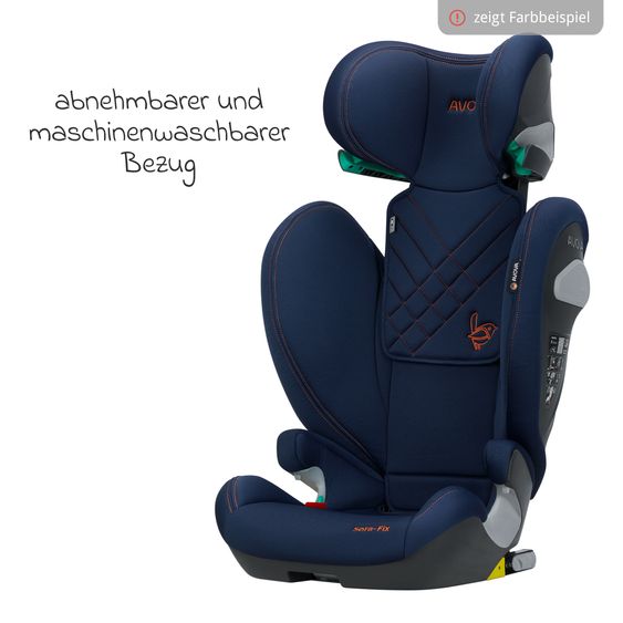 Avova Kindersitz Sora-Fix i-Size ab 3,5 Jahre - 12 Jahre (100 cm - 150 cm) mit Isofix nur 5,5 kg - Lila