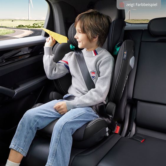 Avova Kindersitz Sora-Fix i-Size ab 3,5 Jahre - 12 Jahre (100 cm - 150 cm) mit Isofix nur 5,5 kg - Lila