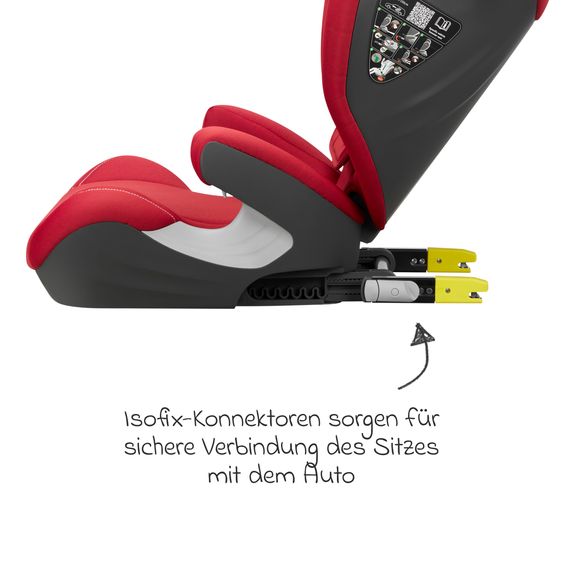 Avova Kindersitz Sora-Fix i-Size ab 3,5 Jahre - 12 Jahre (100 cm - 150 cm) mit Isofix nur 5,5 kg - Maple Red