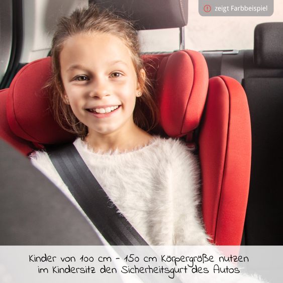 Avova Kindersitz Sperling-Fix i-Size 76 cm - 150 cm / ab 15 Monate bis 12 Jahre mit Isofix & Top Tether - Atlantic Blue