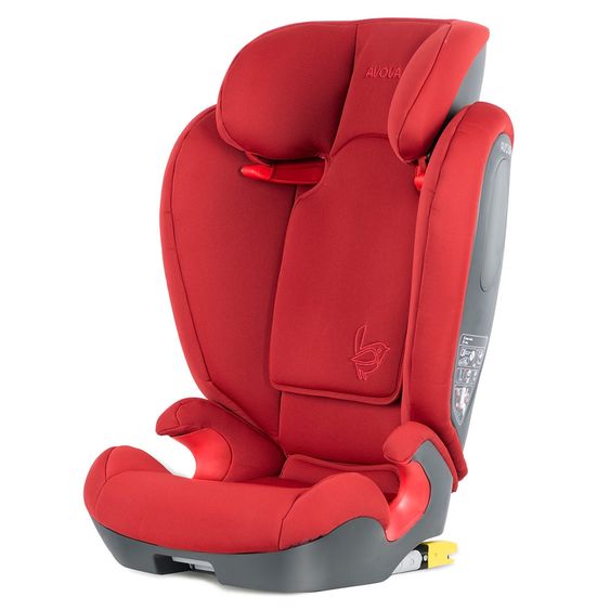 Avova Seggiolino Star Fix i-Size 100 cm - 150 cm / da 3 a 12 anni - Rosso Acero
