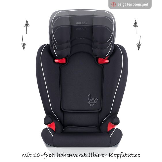 Avova Seggiolino Star Fix i-Size 100 cm - 150 cm / da 3 a 12 anni - Rosso Acero