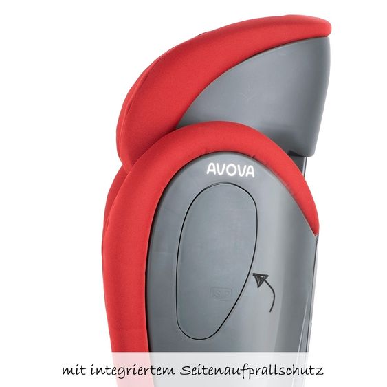 Avova Seggiolino Star Fix i-Size 100 cm - 150 cm / da 3 a 12 anni - Rosso Acero