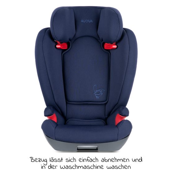 Avova Kindersitz Star-Fix i-Size 100 cm - 150 cm / 3 Jahre bis 12 Jahre mit Isofix - Atlantic Blue