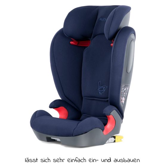 Avova Kindersitz Star-Fix i-Size 100 cm - 150 cm / 3 Jahre bis 12 Jahre mit Isofix - Atlantic Blue