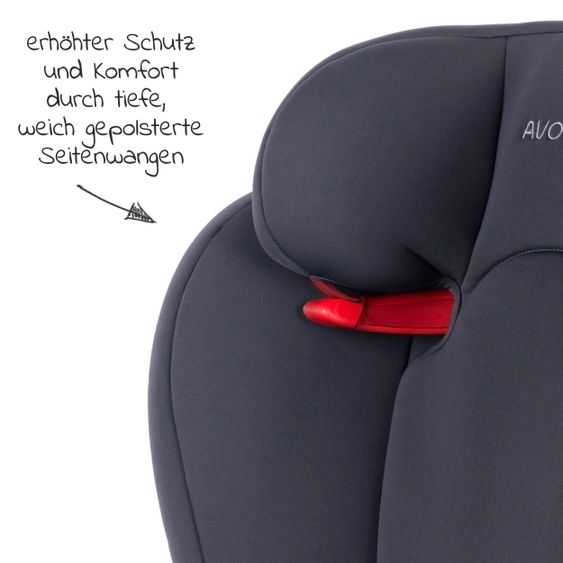 Avova Kindersitz Star-Fix i-Size 100 cm - 150 cm / 3 Jahre bis 12 Jahre mit Isofix - Koala Grey