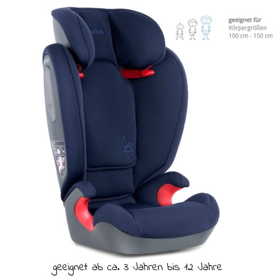 Avova Kindersitz Star i-Size 100 cm - 150 cm / 3 Jahre bis 12 Jahre - Atlantic Blue - Atlantic Blue