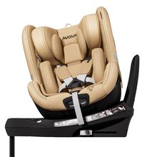Siège Auto Enfant Reboarder Alera 1 360° Pivotant Dès La Naissance Jusqu’à 4 Ans 40 - 105 Cm avec Base Isofix - Moon Beige Or